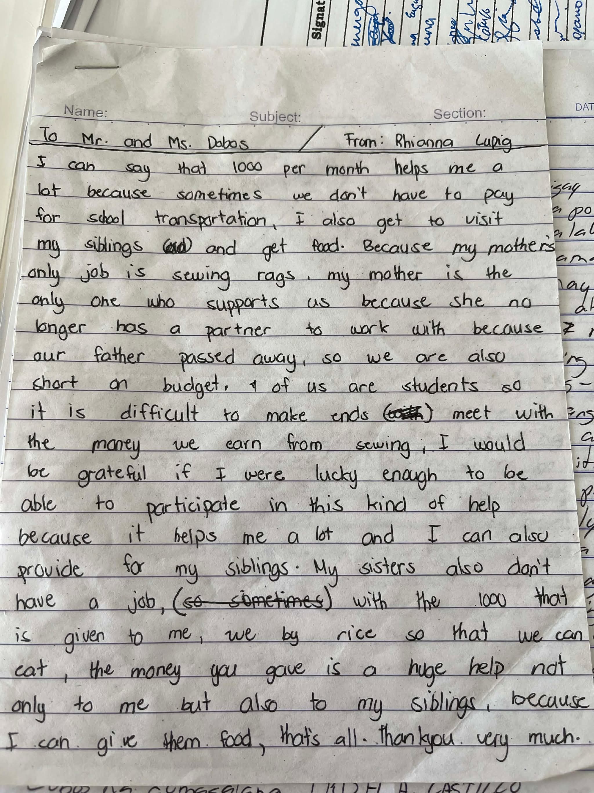 Letter from a scholar 1
